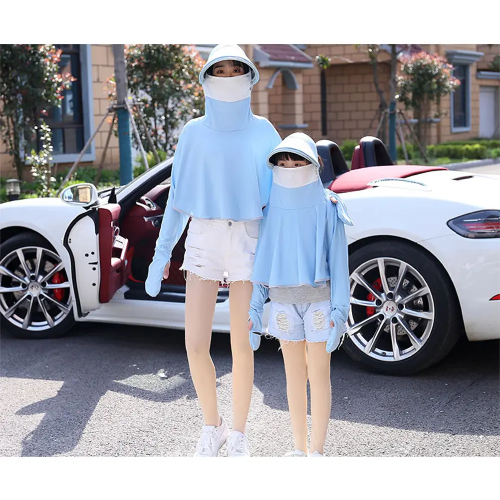 1Pcs Uv Protection Wrap Sunscreen Hoodie for Women Outdoor Sports Sun Block Top Lightweight Quick-Dry Riding Beach Cover Blue
1Pcs Uv Protection Wrap Sunscreen Hoodie for Women Outdoor Sports Sun Block Top Lightweight Quick-Dry Riding Beach Cover Blue