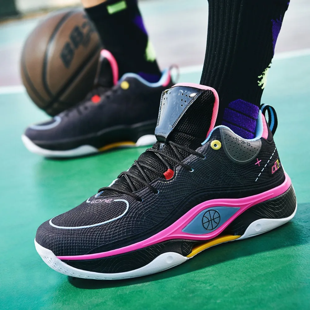 Unisex Basketball Shoes Thick Bottom Rebound Combat Training Sneakers Breathable Comfort Competition Basketball Boots for Men
Unisex Basketball Shoes Thick Bottom Rebound Combat Training Sneakers Breathable Comfort Competition Basketball Boots for Men