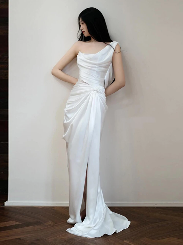 Ele Satin Light Wedding Dr White Simple Elegance Luxury Engagement Fi Tail Slimming Gown Women's Faion Wedding Dr
Ele Satin Light Wedding Dr White Simple Elegance Luxury Engagement Fi Tail Slimming Gown Women's Faion Wedding Dr