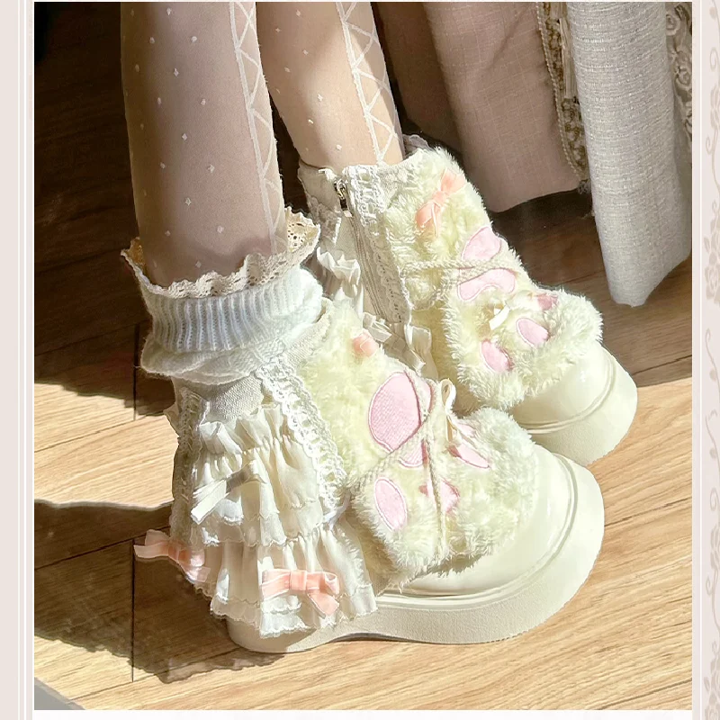 Pinkyo Original Japanese Sweet Princess Cat Paw Short Tube Thick Soled Boots 2024 Lace Round Toe Lolita Girl Boots
Pinkyo Original Japanese Sweet Princess Cat Paw Short Tube Thick Soled Boots 2024 Lace Round Toe Lolita Girl Boots