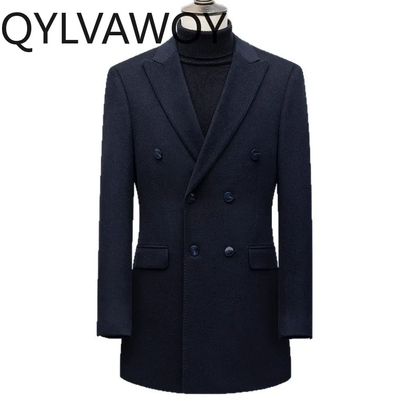 QYLVAWOY 80% Wool 10% Cashmere Coat Man Clothing Autumn Winter Casual Business Woolen Blended Silk Suit Jacket Slim-fit 2026
QYLVAWOY 80% Wool 10% Cashmere Coat Man Clothing Autumn Winter Casual Business Woolen Blended Silk Suit Jacket Slim-fit 2026