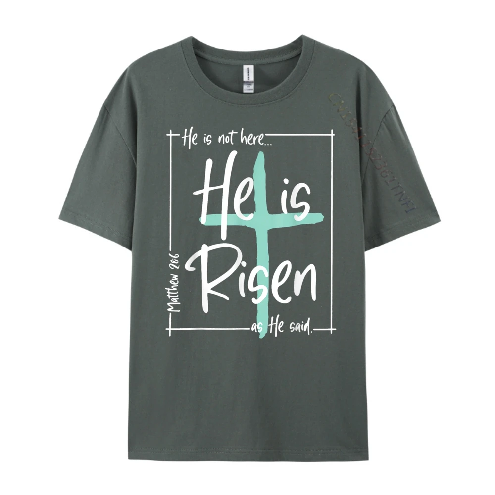 He Is Not Here He Is Risen As He Said Brand T Shirt Camisas De Hombre Valentines Day Luxury Designer Funny Gifts for Men
He Is Not Here He Is Risen As He Said Brand T Shirt Camisas De Hombre Valentines Day Luxury Designer Funny Gifts for Men
