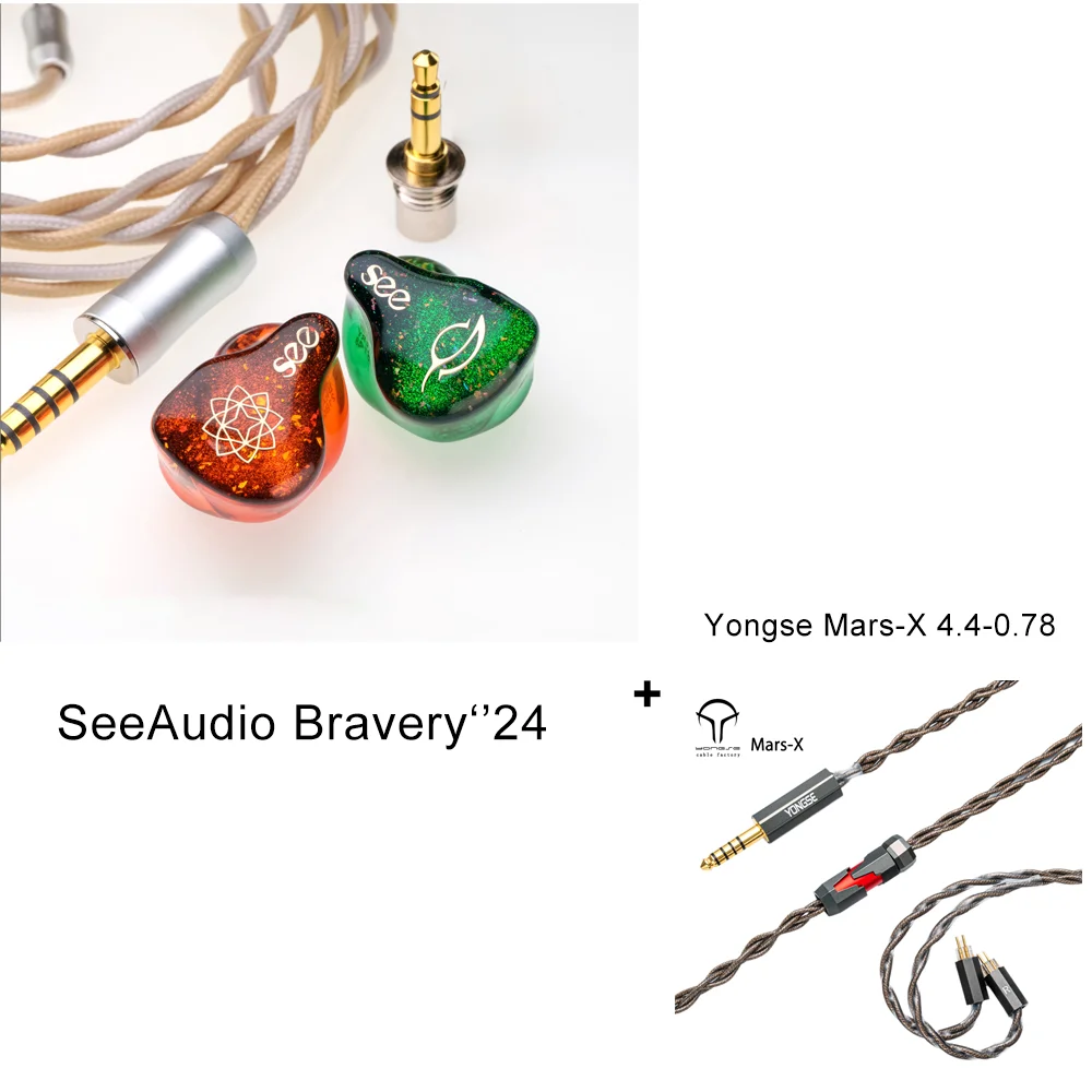SeeAudio Bravery 24 Yongse Mars-X 4, сбалансированные арматурные Hi-Fi наушники-вкладыши IEM со съемным кабелем 2 в 1, гарнитура Bravery 24
SeeAudio Bravery 24 Yongse Mars-X 4, сбалансированные арматурные Hi-Fi наушники-вкладыши IEM со съемным кабелем 2 в 1, гарнитура Bravery 24