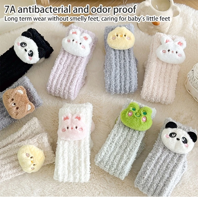 Kids Winter Knee Highs Socks with Antislip Soles Cartoon Dolls Midcalf Socks for Toddler 1-12Year Children Warm Hosiery A2UB
Kids Winter Knee Highs Socks with Antislip Soles Cartoon Dolls Midcalf Socks for Toddler 1-12Year Children Warm Hosiery A2UB
