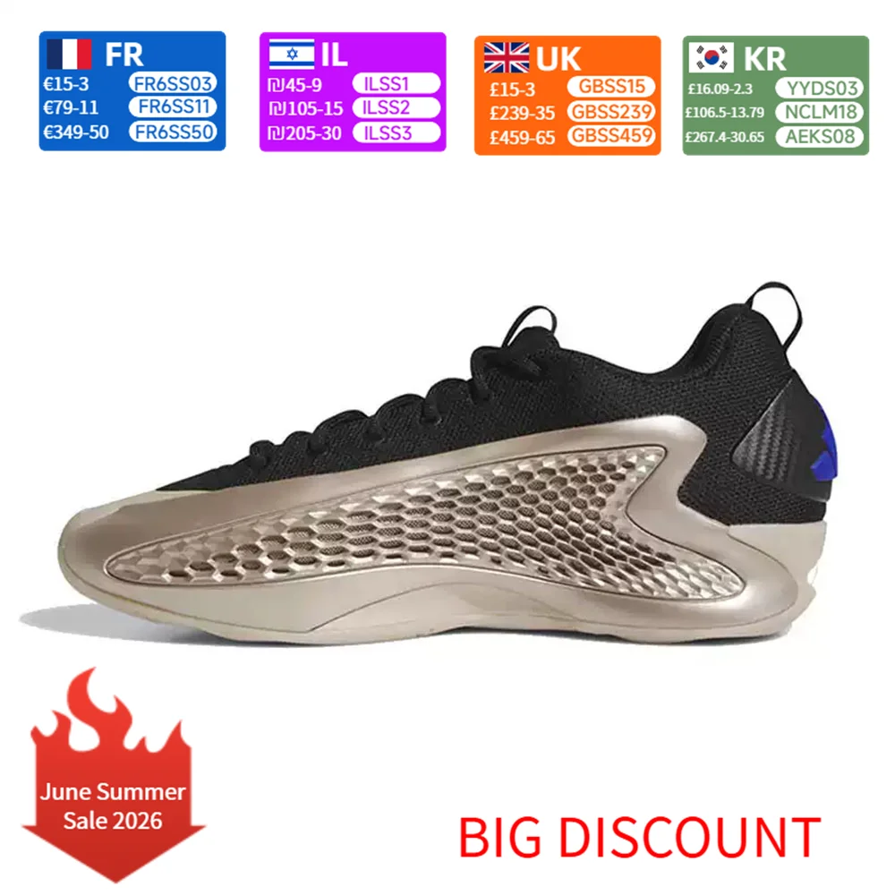 adidas A.E. 1 Low “Champagne” Men's Low-Top Basketball Shoes - Gold/Black JQ6133
adidas A.E. 1 Low “Champagne” Men's Low-Top Basketball Shoes - Gold/Black JQ6133
