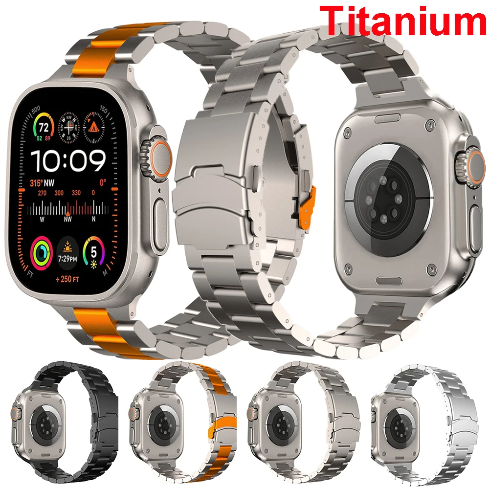 Luxury Titanium Bracelet for Apple Watch Ultra 2 Band 49mm 46mm 45mm 44mm 42mm 40mm 41mm Business Strap for IWatch 10 9 8 7 6 5
Luxury Titanium Bracelet for Apple Watch Ultra 2 Band 49mm 46mm 45mm 44mm 42mm 40mm 41mm Business Strap for IWatch 10 9 8 7 6 5