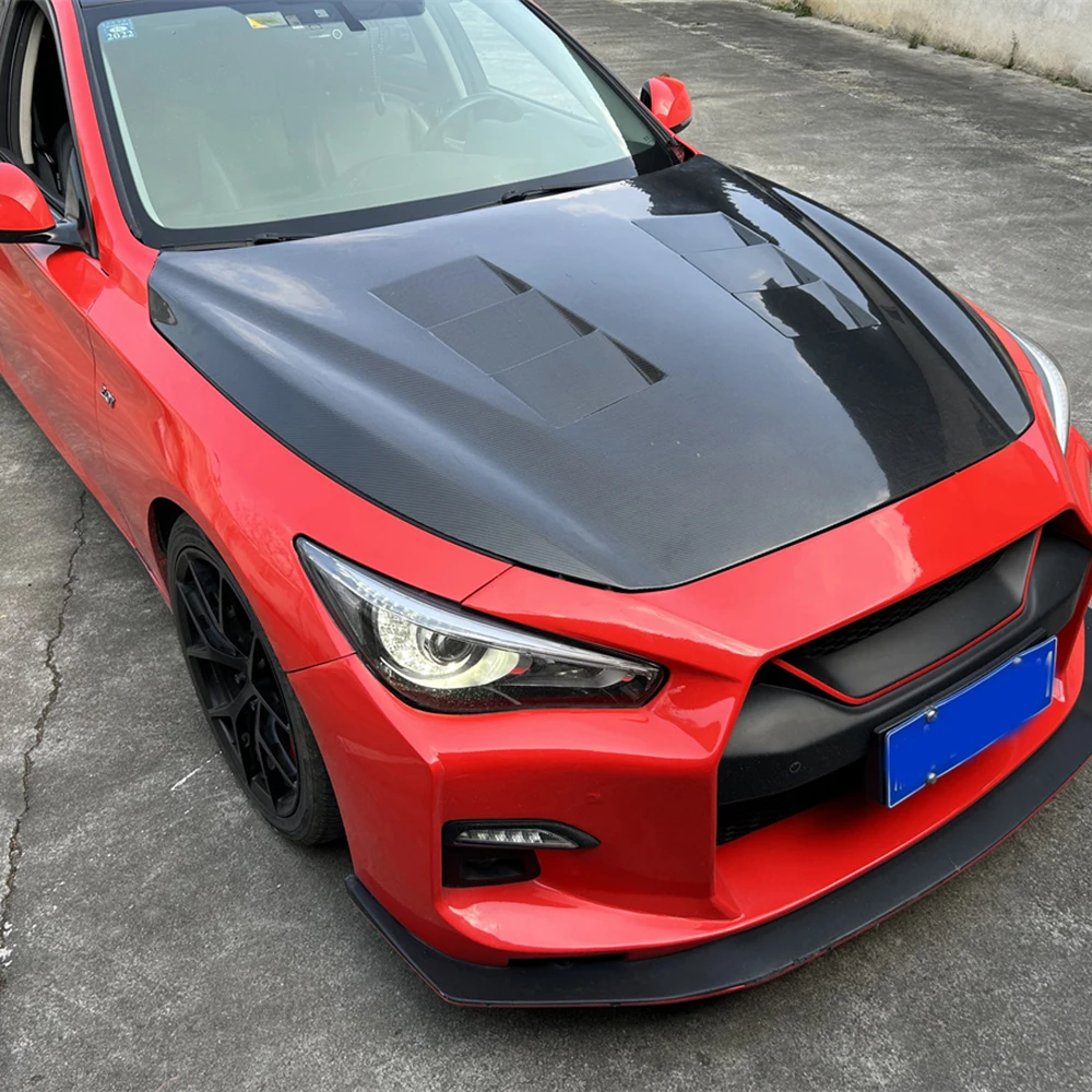 Для Infiniti Q50 2014-2023 передний капот двигателя из углеродного волокна, 100% хорошо протестирован
Для Infiniti Q50 2014-2023 передний капот двигателя из углеродного волокна, 100% хорошо протестирован