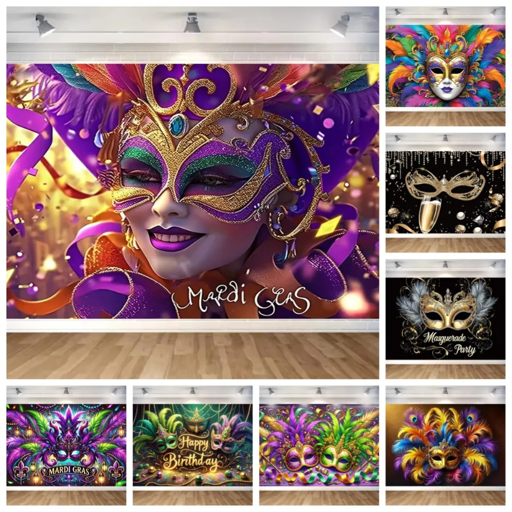 Venice Carnival Carnival Makeup Ball Theme Background, Adult Birthday Party, Family Gathering Decoration Photography Background
Venice Carnival Carnival Makeup Ball Theme Background, Adult Birthday Party, Family Gathering Decoration Photography Background