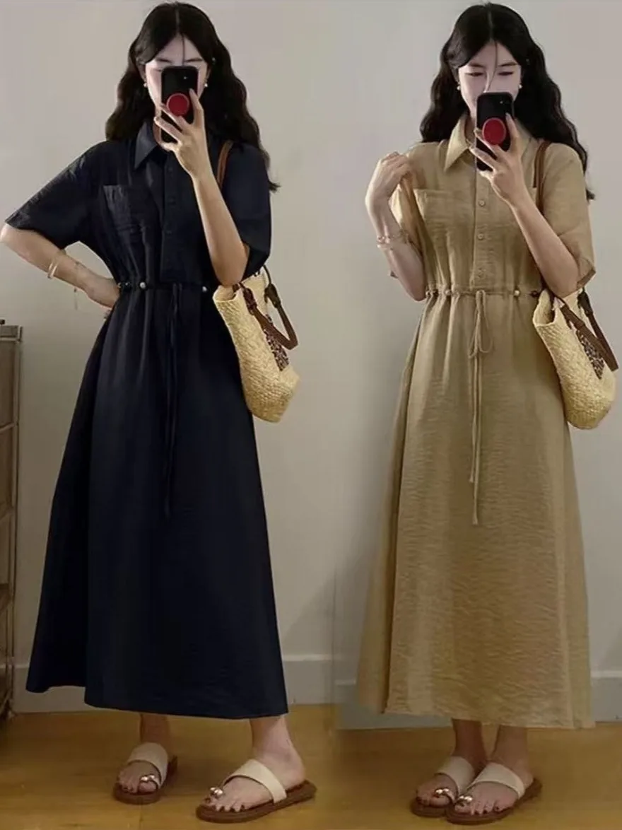 Casual Loose plus Size Women's Dress Stylish Summer New Arrival Waist Cinching Meat Covering Slimming A-Line Skirt Dress
Casual Loose plus Size Women's Dress Stylish Summer New Arrival Waist Cinching Meat Covering Slimming A-Line Skirt Dress