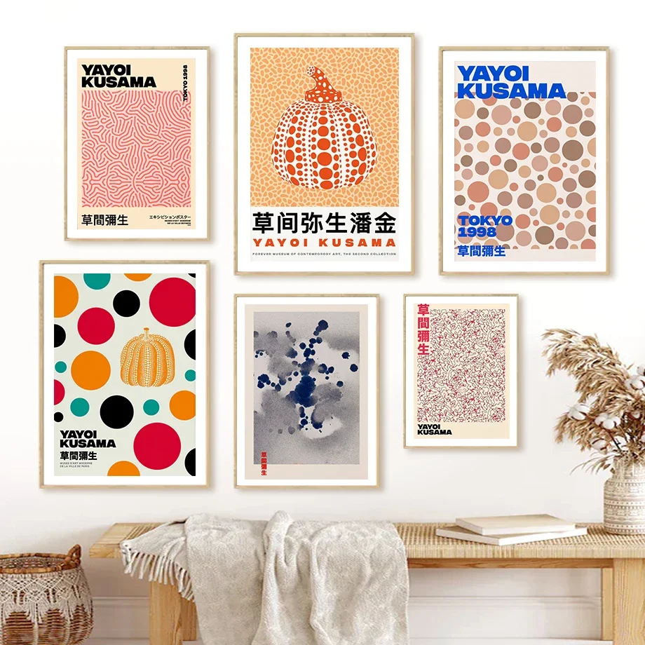 Yayoi Kusama Color Abstract Pumpkin Line Circle Wall Art Canvas Painting Nordic Posters And Prints Wall Pictures For Living Room
Yayoi Kusama Color Abstract Pumpkin Line Circle Wall Art Canvas Painting Nordic Posters And Prints Wall Pictures For Living Room