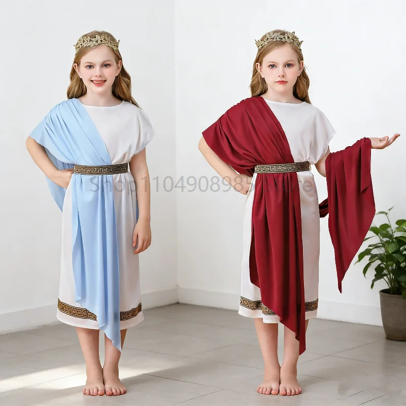 enfant Costume Greek Goddess Cosplay Mädchen Blue Robe Dress Roman Carnival Party Stage Drama Performance Costum
enfant Costume Greek Goddess Cosplay Mädchen Blue Robe Dress Roman Carnival Party Stage Drama Performance Costum