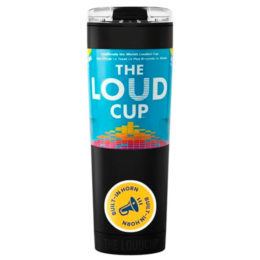 The LoudCup Blow Horn Tumbler, Cheer and Sip 2-in-1 Reusable Water Bottle with Built-In Horn for Sports Games, Tailgates, Parti
The LoudCup Blow Horn Tumbler, Cheer and Sip 2-in-1 Reusable Water Bottle with Built-In Horn for Sports Games, Tailgates, Parti