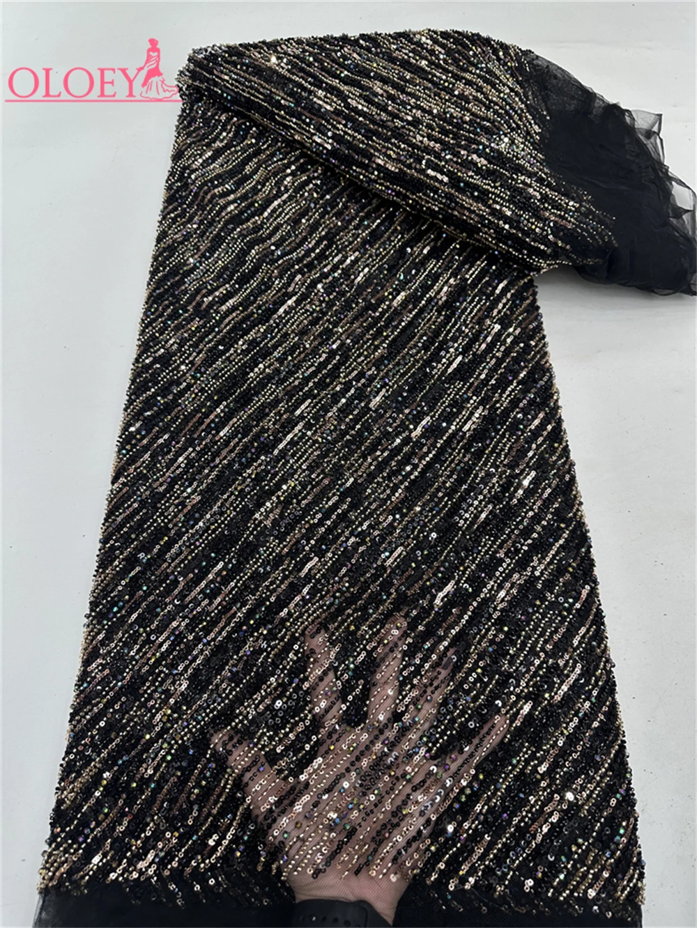 New High-End Luxury French Embroidery Heavy Groom Lace Fabric African Nigerian With Sequins Fabric For Wedding
New High-End Luxury French Embroidery Heavy Groom Lace Fabric African Nigerian With Sequins Fabric For Wedding