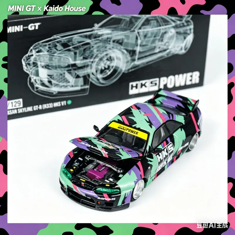 MINI GT x KAIDO House 1:64 Модель автомобиля Nissan GTR из сплава, реалистичная статическая модель для демонстрации, коллекционный предмет для взрослых, игрушка для мальчиков.
MINI GT x KAIDO House 1:64 Модель автомобиля Nissan GTR из сплава, реалистичная статическая модель для демонстрации, коллекционный предмет для взрослых, игрушка для мальчиков.
