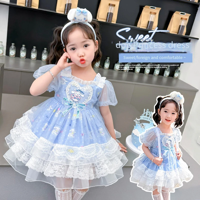 Girl Dress Summer Cinnamoroll Princess Dress Kawaii Cartoon Short Sleeve Girls Party Dresses Lolita Birthday Gift Anime Figure
Girl Dress Summer Cinnamoroll Princess Dress Kawaii Cartoon Short Sleeve Girls Party Dresses Lolita Birthday Gift Anime Figure