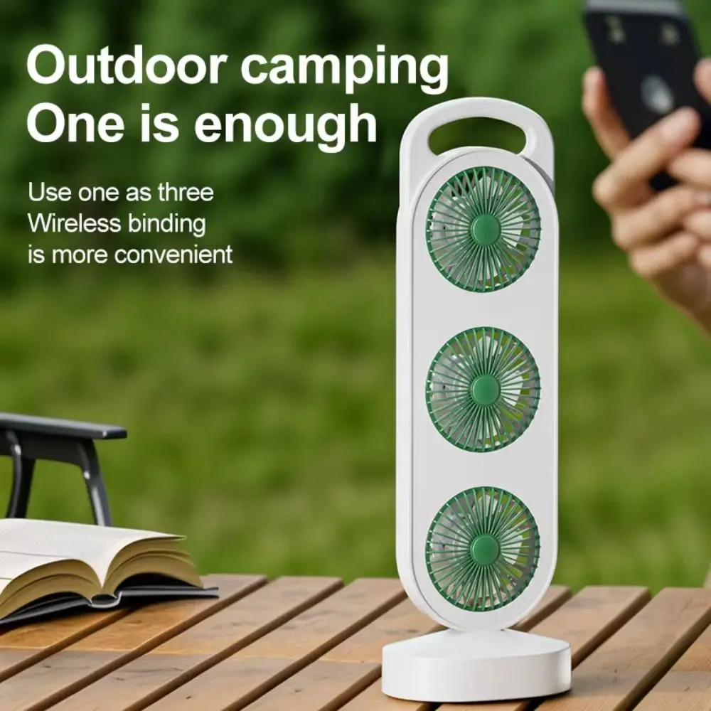 3-Head Desktop Fan Long Battery Life USB Type-C Portable Cooling Fan 3 Speed Settings Triple Turbine Design Turbine Desktop Fan
3-Head Desktop Fan Long Battery Life USB Type-C Portable Cooling Fan 3 Speed Settings Triple Turbine Design Turbine Desktop Fan