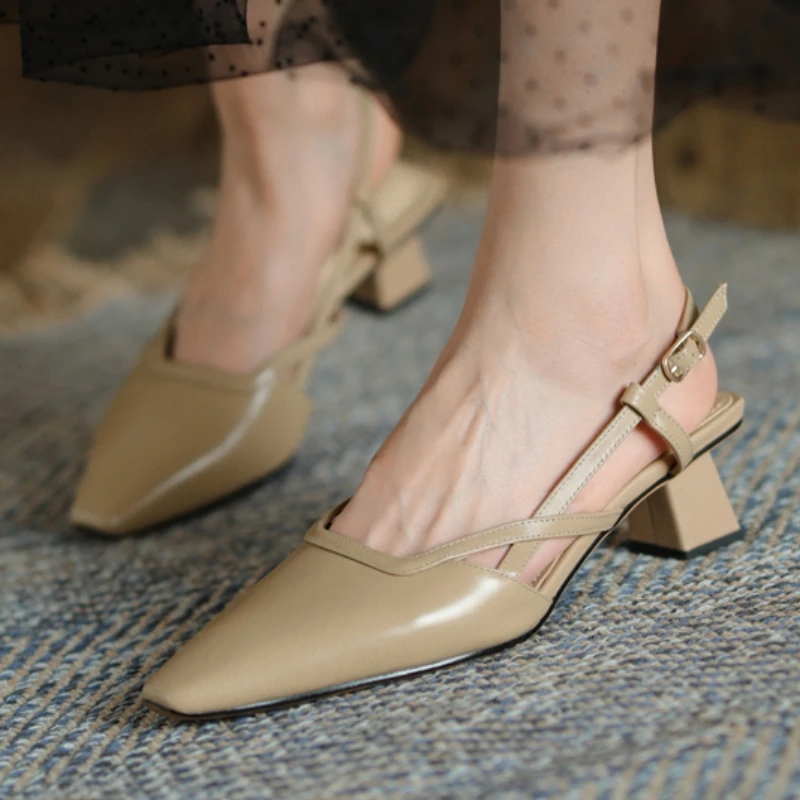2026 New Women's Summer Sandals Genuine Leather Kitten High Heels Party Shoes Sexy Closed Point toe Black Slingback Dress Pump
2026 New Women's Summer Sandals Genuine Leather Kitten High Heels Party Shoes Sexy Closed Point toe Black Slingback Dress Pump