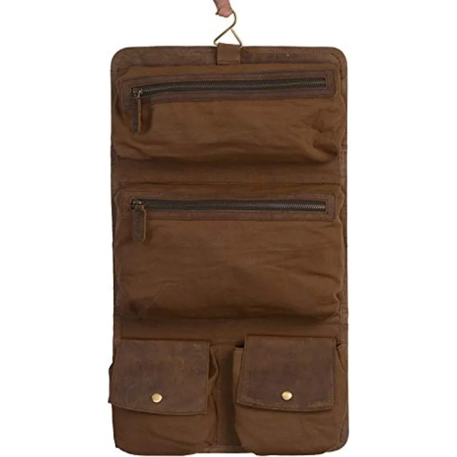 Premium Buffalo Leather Hanging Toiletry Bag Travel Dopp Kit
Premium Buffalo Leather Hanging Toiletry Bag Travel Dopp Kit