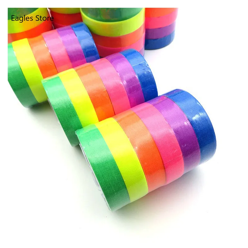 5 Meter 6 Color Neon Gaffer Party Tape UV Glow Cotton Tape Fluorescent Rainbow Color Safety Warning Wedding Halloween Decoration
5 Meter 6 Color Neon Gaffer Party Tape UV Glow Cotton Tape Fluorescent Rainbow Color Safety Warning Wedding Halloween Decoration
