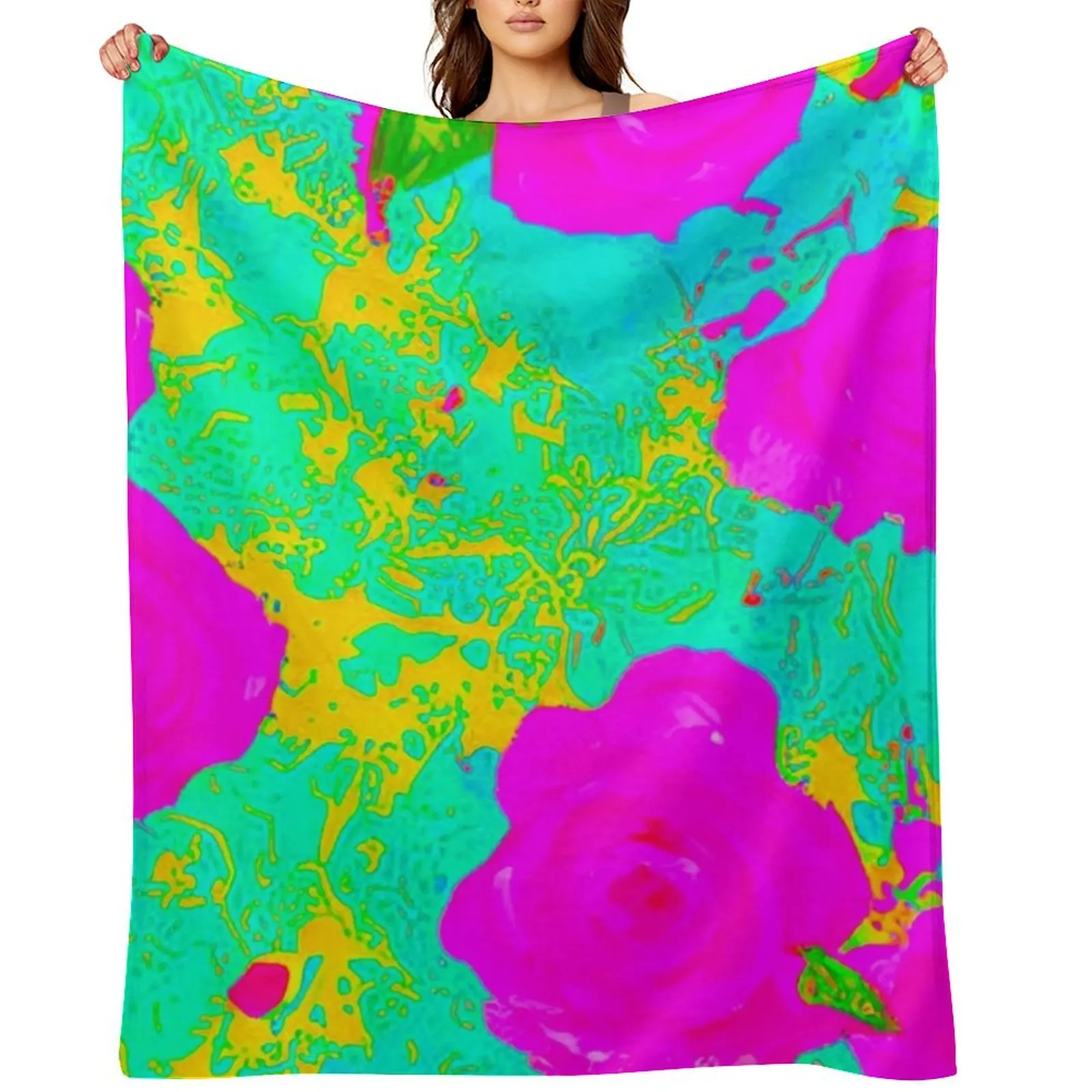 Pastel Harmony: Pink and Turquoise Flower Pattern Throw Blanket Decorative Sofas Loose warm winter Sofas Blankets
Pastel Harmony: Pink and Turquoise Flower Pattern Throw Blanket Decorative Sofas Loose warm winter Sofas Blankets