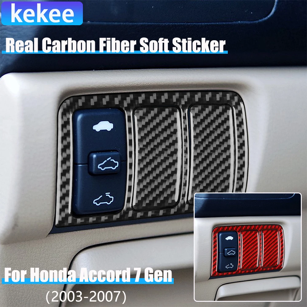 Real Carbon Fiber Car Accessories Sunroof Switch Panel Cover Soft Sticker For Honda Accord 7th Gen 2003 2004 2005 2006 2007
Real Carbon Fiber Car Accessories Sunroof Switch Panel Cover Soft Sticker For Honda Accord 7th Gen 2003 2004 2005 2006 2007
