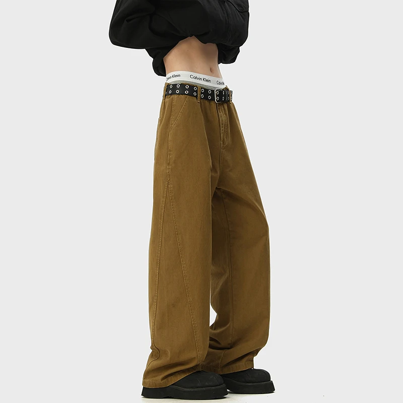 Brown Cotton Pants Men Fashion Retro Black Casual Pants Men Japanese Streetwear Hip-hop Loose Straight Pants Mens Trousers
Brown Cotton Pants Men Fashion Retro Black Casual Pants Men Japanese Streetwear Hip-hop Loose Straight Pants Mens Trousers