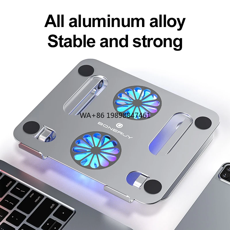 Metal Sturdy Desktop Stand Foldable Height Adjustable Cooling Stand for Laptop Notebook for Gaming or Living Streaming
Metal Sturdy Desktop Stand Foldable Height Adjustable Cooling Stand for Laptop Notebook for Gaming or Living Streaming