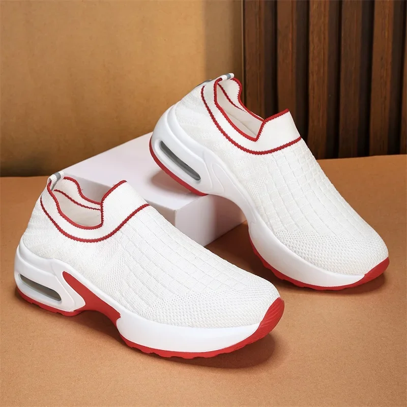 Fashion Women's Tennis Sports Soft Soled Lazy Thick Soled Summer Breathable Casual Mesh Vulcanized Shoes Zapatillas De Deporte
Fashion Women's Tennis Sports Soft Soled Lazy Thick Soled Summer Breathable Casual Mesh Vulcanized Shoes Zapatillas De Deporte