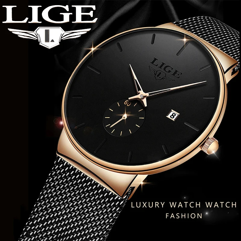 LIGE Fashion Mens Watches Sport Business Men Wristsatches Quartz Stainless Steel Waterproof Man Watch Auto Date Male Clock Reloj
LIGE Fashion Mens Watches Sport Business Men Wristsatches Quartz Stainless Steel Waterproof Man Watch Auto Date Male Clock Reloj