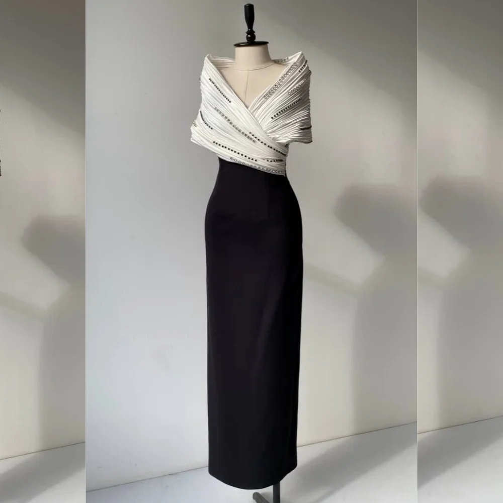 Customized Simple Jersey Pleat Straight Off-the-shoulder Midi Dresses Bespoke Occasion Sizes Available
Customized Simple Jersey Pleat Straight Off-the-shoulder Midi Dresses Bespoke Occasion Sizes Available