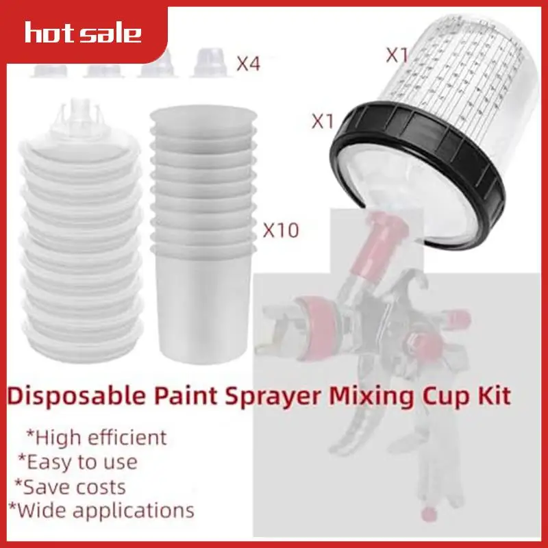 Hard Cup With Scale And Holder And Lid For Spray Gunfiltration System, 4 Cup Sealing Plugs
Hard Cup With Scale And Holder And Lid For Spray Gunfiltration System, 4 Cup Sealing Plugs