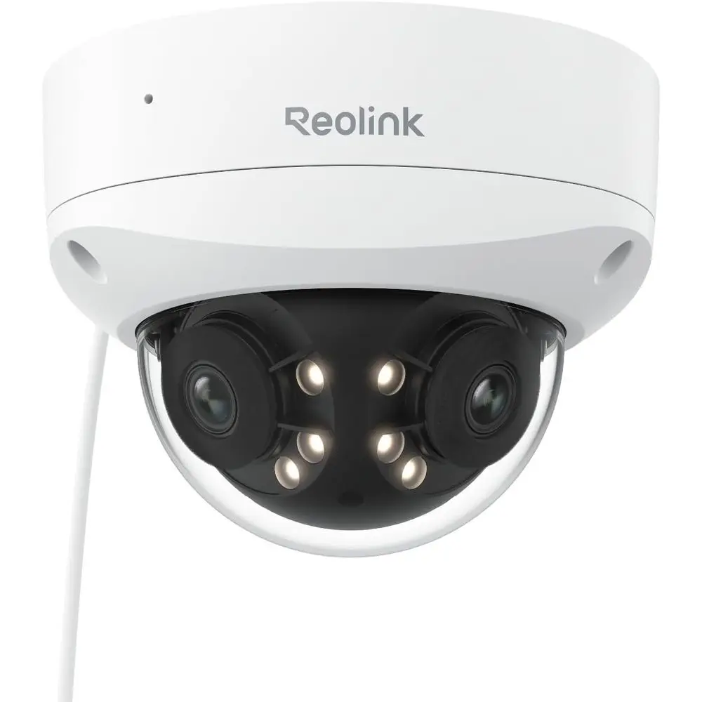 4K 8MP 180° Dual-Lens PoE IP Camera, IK10 Vandal-Resistant, Detection for People/Vehicles/Animals, Spotlight Night Vision, 2-Way
4K 8MP 180° Dual-Lens PoE IP Camera, IK10 Vandal-Resistant, Detection for People/Vehicles/Animals, Spotlight Night Vision, 2-Way