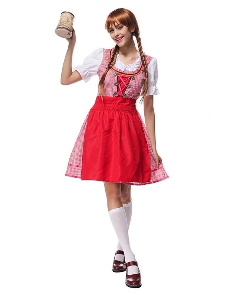 Oktoberfest Costume Germany Carnaval Party Beer Girl Dirndl Dress Bavarian Traditional Festival Beer Maid Cosplay Costume
Oktoberfest Costume Germany Carnaval Party Beer Girl Dirndl Dress Bavarian Traditional Festival Beer Maid Cosplay Costume