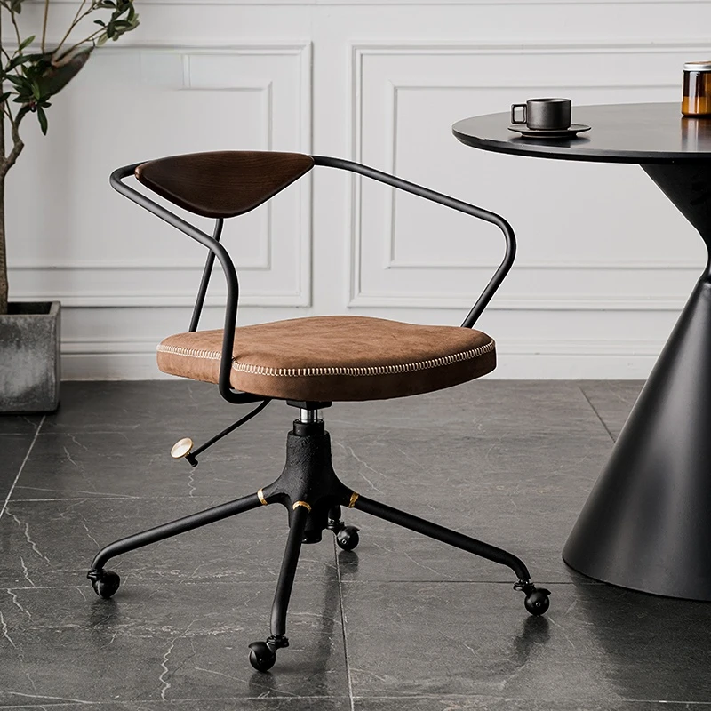 Household computer chair with backrest Modern and simple medieval adjustable swivel chair
Household computer chair with backrest Modern and simple medieval adjustable swivel chair
