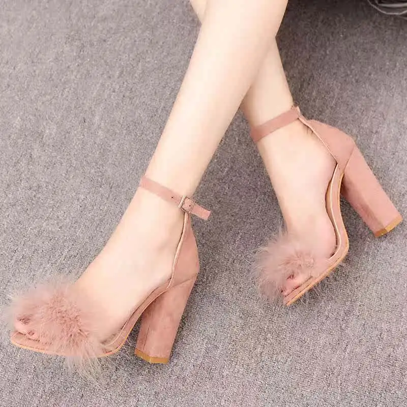207 New Toe Slip-On Large Size Women's Single oes Rabbit Fur Bule High Heel Sandals Women's Fur oes
207 New Toe Slip-On Large Size Women's Single oes Rabbit Fur Bule High Heel Sandals Women's Fur oes
