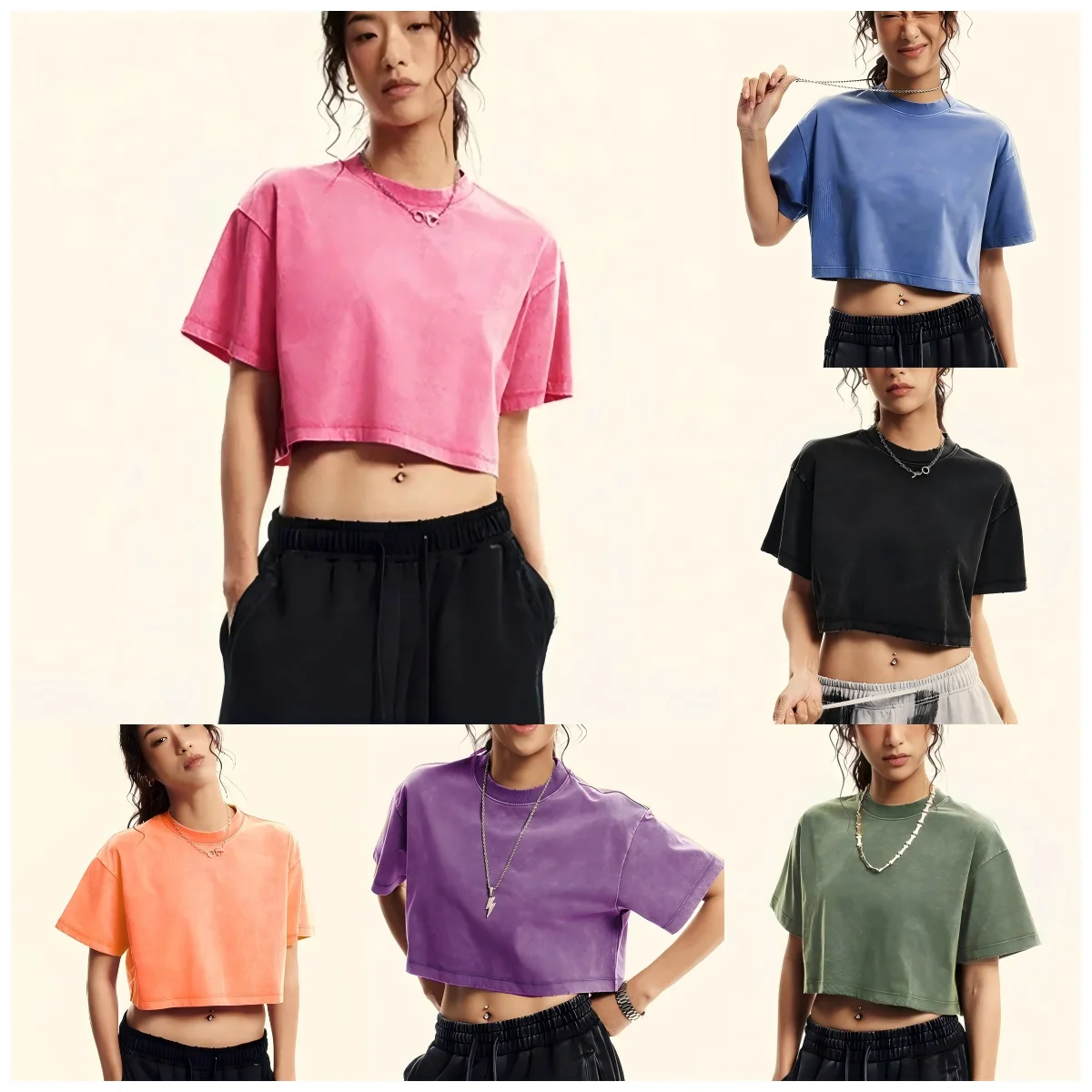 100% Cotton Solid Color Women Washed T-Shirts Slim Hip Hop Short Sleeve Y2K Soft Streetwear Summer All-Match Woman T Shirt
100% Cotton Solid Color Women Washed T-Shirts Slim Hip Hop Short Sleeve Y2K Soft Streetwear Summer All-Match Woman T Shirt