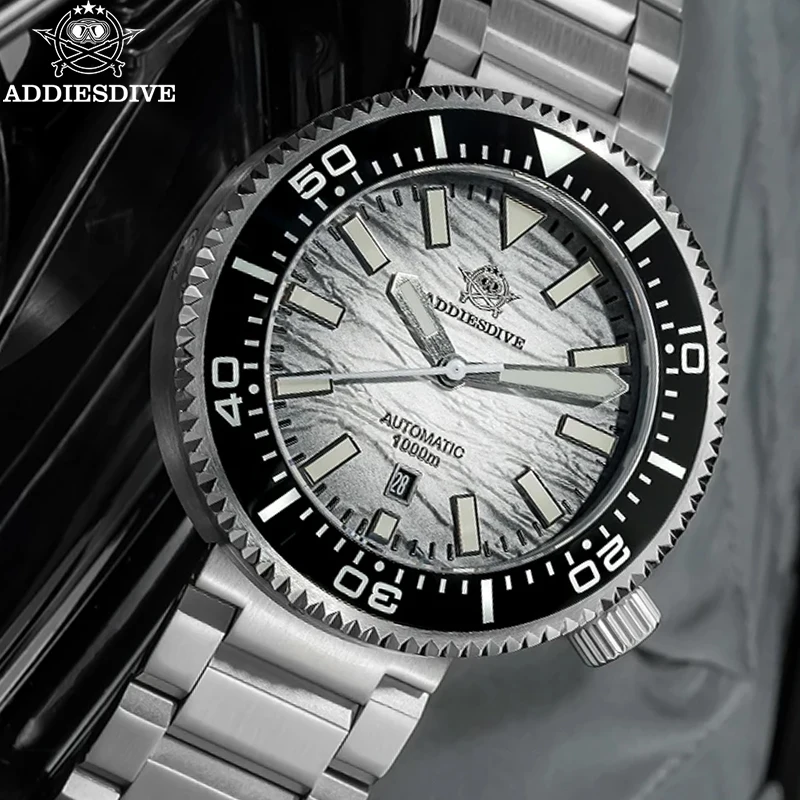 ADDIESDIVE Men's Watch 1000m Diving Automatic Watch 46mm Sapphire Ceramic Bezel Waterproof 8215 Mechanical Wristwatch Luminous
ADDIESDIVE Men's Watch 1000m Diving Automatic Watch 46mm Sapphire Ceramic Bezel Waterproof 8215 Mechanical Wristwatch Luminous