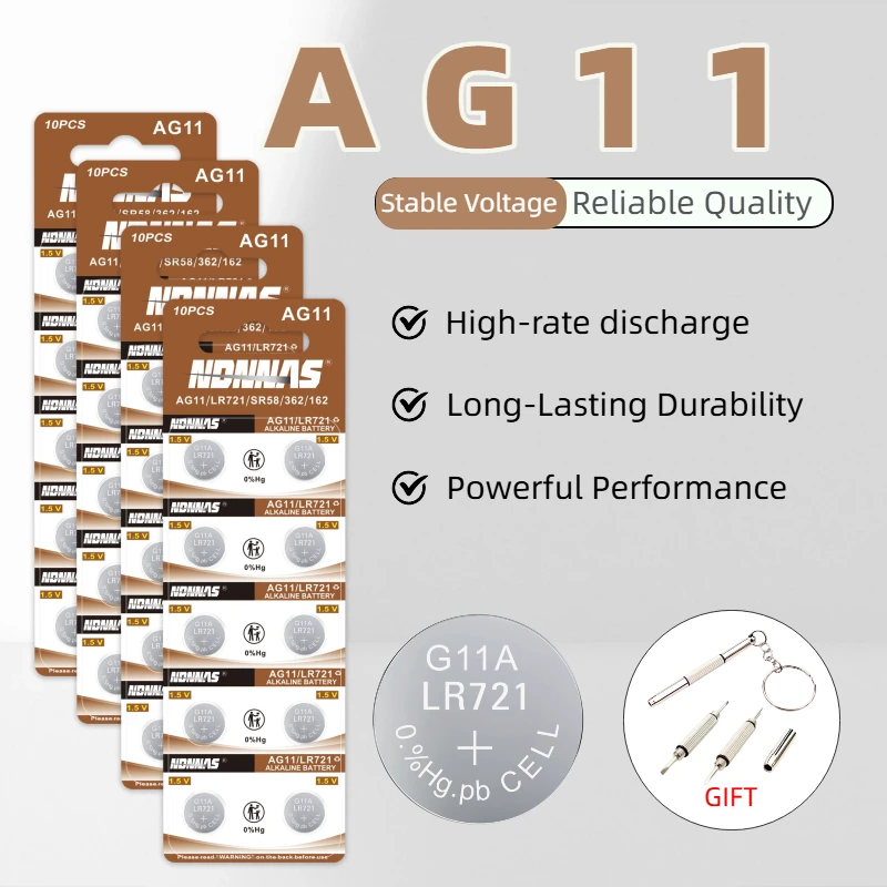 NEW AG11 LR721 1.5V Alkaline Button Coin Cell Battery High Capacity Long Lasting Replacement for Watch Remote Control Calculator
NEW AG11 LR721 1.5V Alkaline Button Coin Cell Battery High Capacity Long Lasting Replacement for Watch Remote Control Calculator