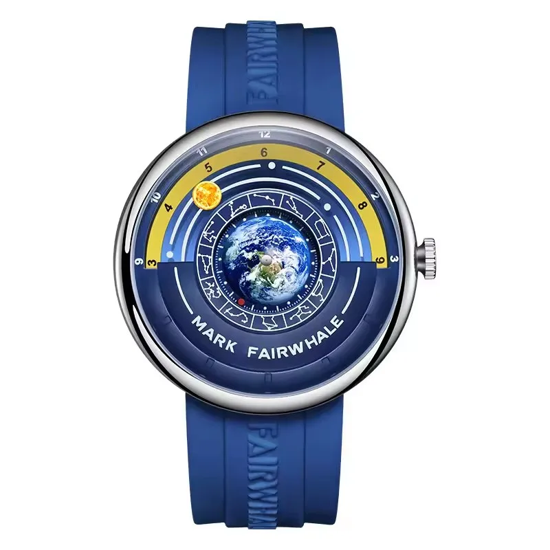 Mark Fairwhale 5700 Unique Men's Quartz Watch Creative Fashion Waterproof Planet Pointer Cool Silicone Men's Luxury Watch Reloj
Mark Fairwhale 5700 Unique Men's Quartz Watch Creative Fashion Waterproof Planet Pointer Cool Silicone Men's Luxury Watch Reloj