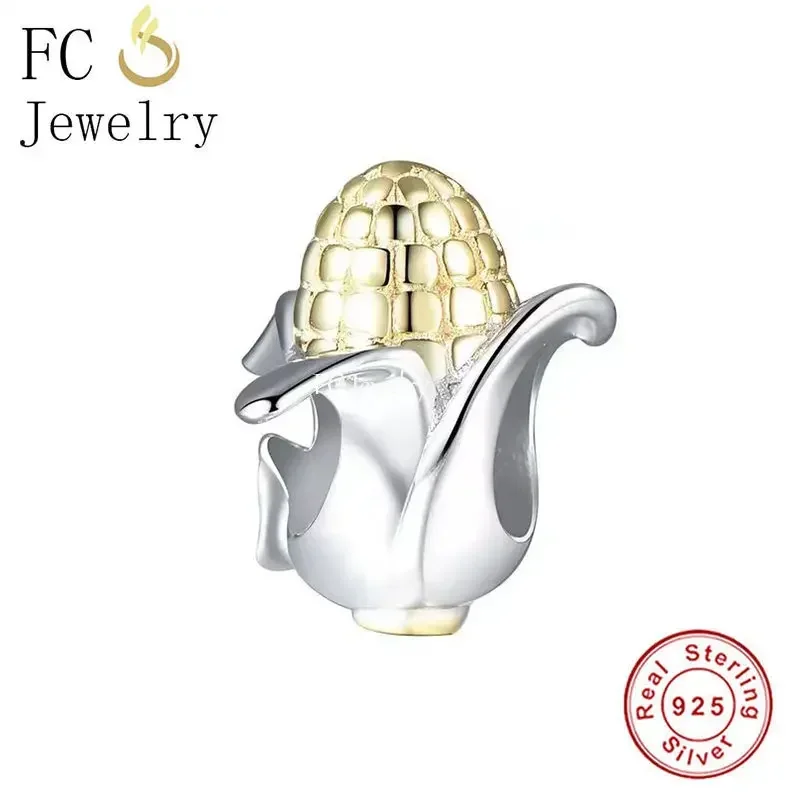 Fit Original Pan Charms Bracelet Real 925 Silver Farm Farmer Golden Fruit Vegetable Maize Bead For Making Women Berloque 2023
Fit Original Pan Charms Bracelet Real 925 Silver Farm Farmer Golden Fruit Vegetable Maize Bead For Making Women Berloque 2023