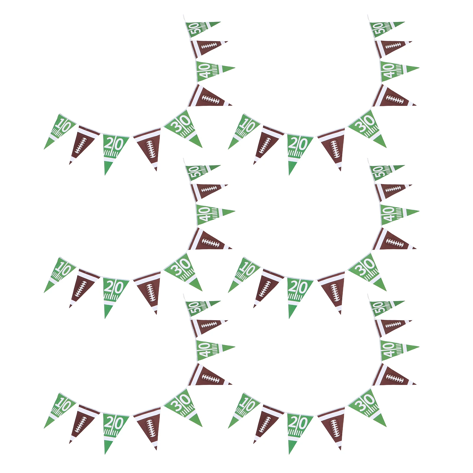 6Pcs Football Party Decoration Flags Banner American Football Theme Triangle Bunting Sports Birthday Party Accessories
6Pcs Football Party Decoration Flags Banner American Football Theme Triangle Bunting Sports Birthday Party Accessories