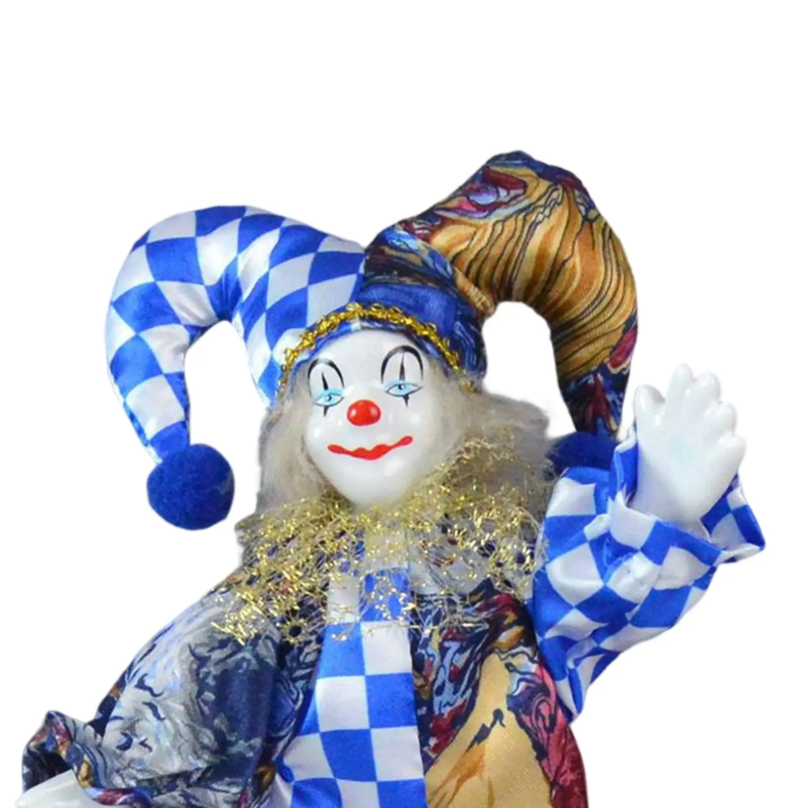 Clown Doll Home Decoration Hand Painted Crafts Can Sitting & Standing Arts
Clown Doll Home Decoration Hand Painted Crafts Can Sitting & Standing Arts
