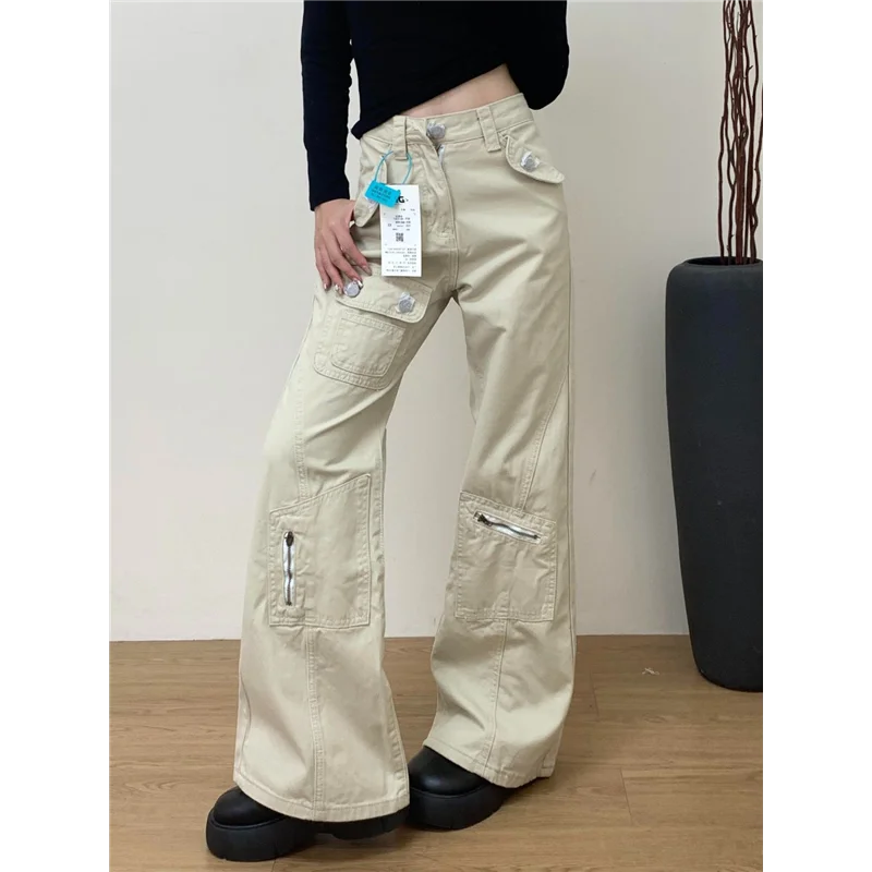 Hot Girl High Waist Bell Bottom Denim Jeans Women's Spring New Style Multi Pocket Long Pants Fashionable Casual Trousers
Hot Girl High Waist Bell Bottom Denim Jeans Women's Spring New Style Multi Pocket Long Pants Fashionable Casual Trousers
