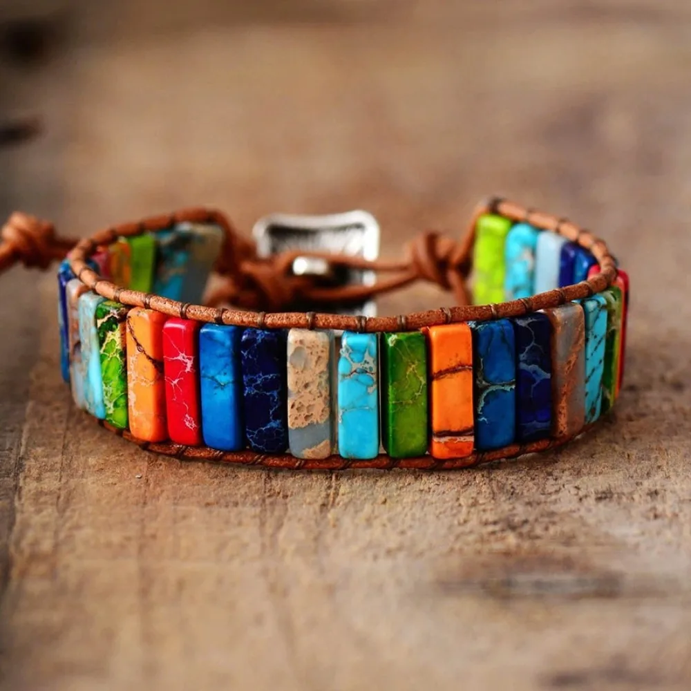 Hand Jewelry Beads Braided Bracelets Colorful Charm Rainbow Stone Bracelet Rope Woven Adjustable Bohemian Style Bangle Women
Hand Jewelry Beads Braided Bracelets Colorful Charm Rainbow Stone Bracelet Rope Woven Adjustable Bohemian Style Bangle Women