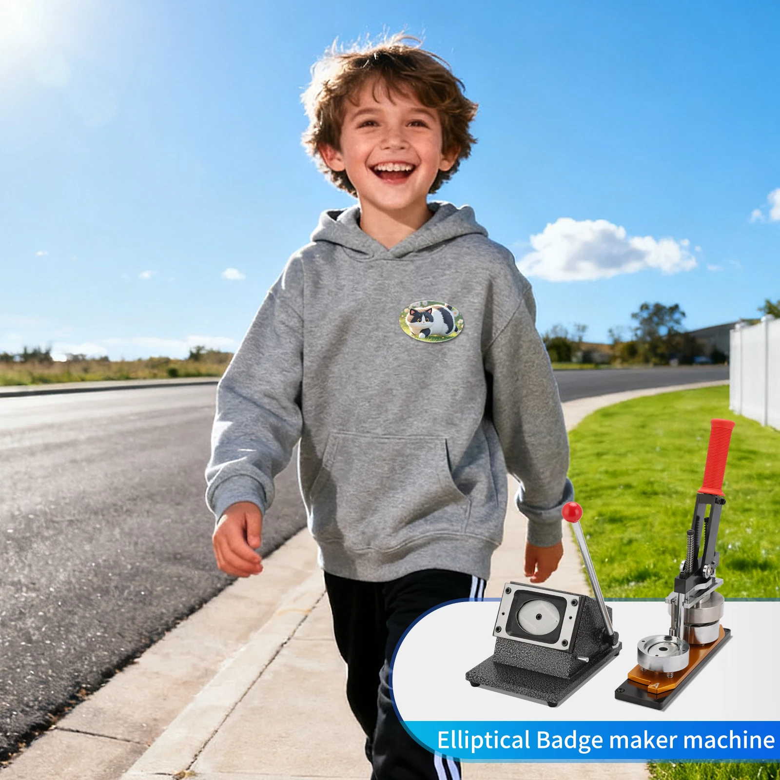 Машина для изготовления овальных бейджей диаметром 2,64-1,7 дюйма, Машина для изготовления пуговиц неправильной формы, Ручная машина для изготовления бейджей, Поделки на булавках для значков
Машина для изготовления овальных бейджей диаметром 2,64-1,7 дюйма, Машина для изготовления пуговиц неправильной формы, Ручная машина для изготовления бейджей, Поделки на булавках для значков