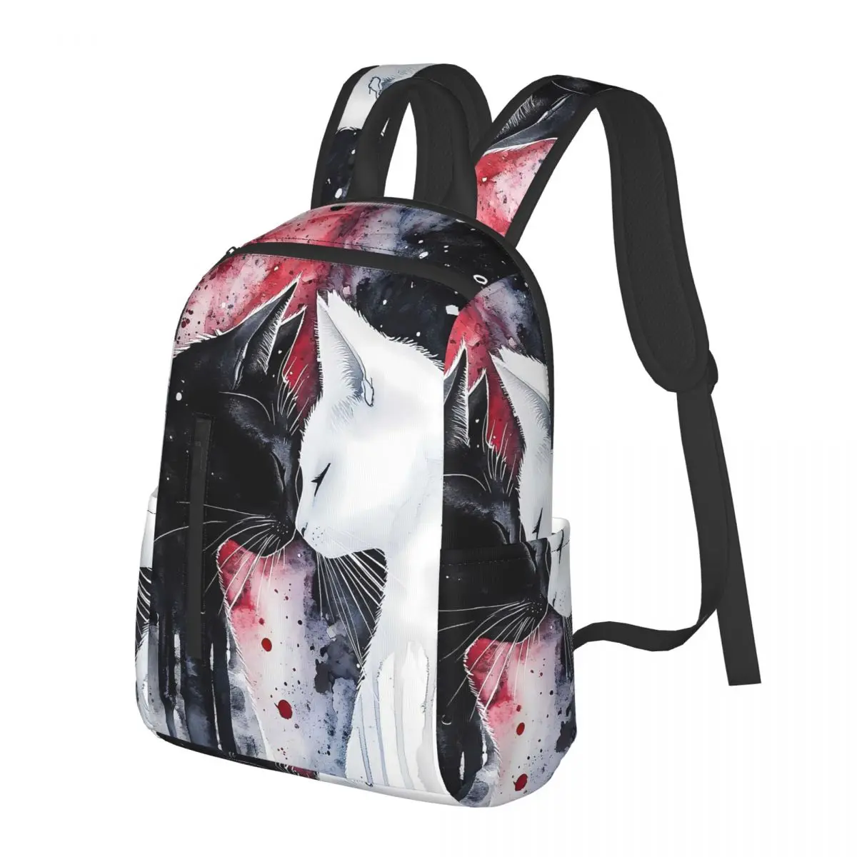Black Cat And White Cat Print Student Backpack School Bag Hiking Travel Daypack for Boys Girls Bookbag Shoulder Bags
Black Cat And White Cat Print Student Backpack School Bag Hiking Travel Daypack for Boys Girls Bookbag Shoulder Bags