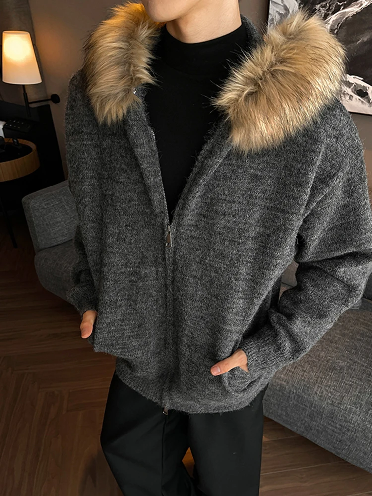 Cleanfit Men's Knitted Cardigan Jaet Removable Fur Collar Autumn Winter American Lazy Sle Long Sve Zipper Closure Casu...
Cleanfit Men's Knitted Cardigan Jaet Removable Fur Collar Autumn Winter American Lazy Sle Long Sve Zipper Closure Casu...