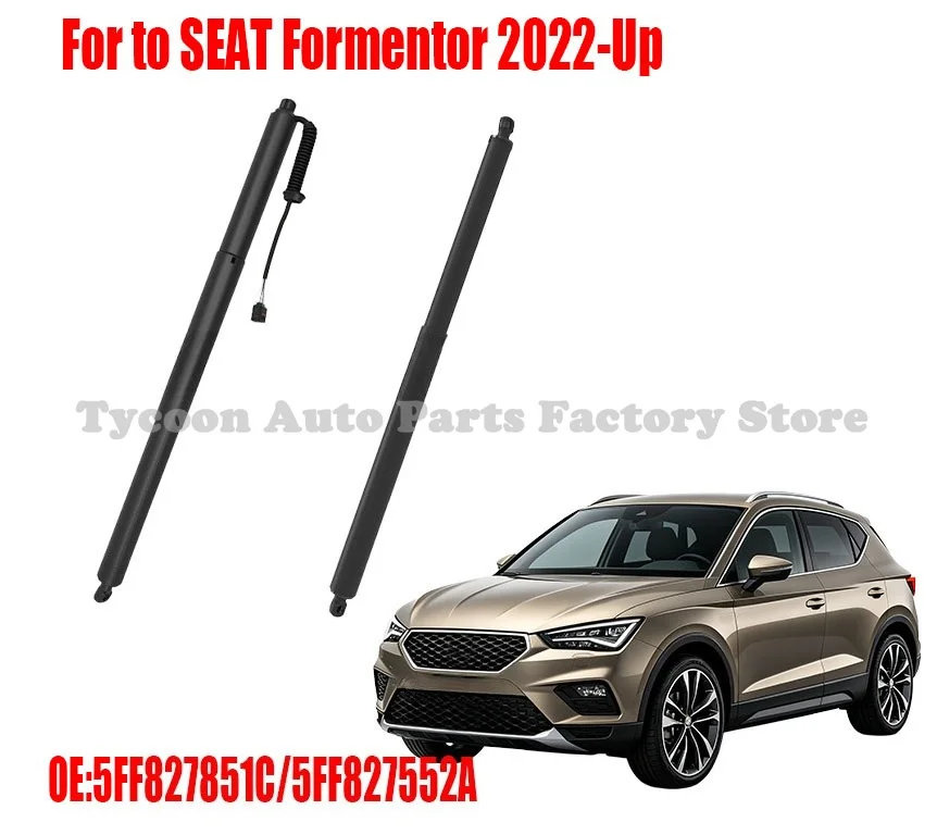 Electric Tailgate Lift Strut for SEAT Formentor 2022 and Later Rear Boot Support OE 5FF827851C 5FF827552A
Electric Tailgate Lift Strut for SEAT Formentor 2022 and Later Rear Boot Support OE 5FF827851C 5FF827552A
