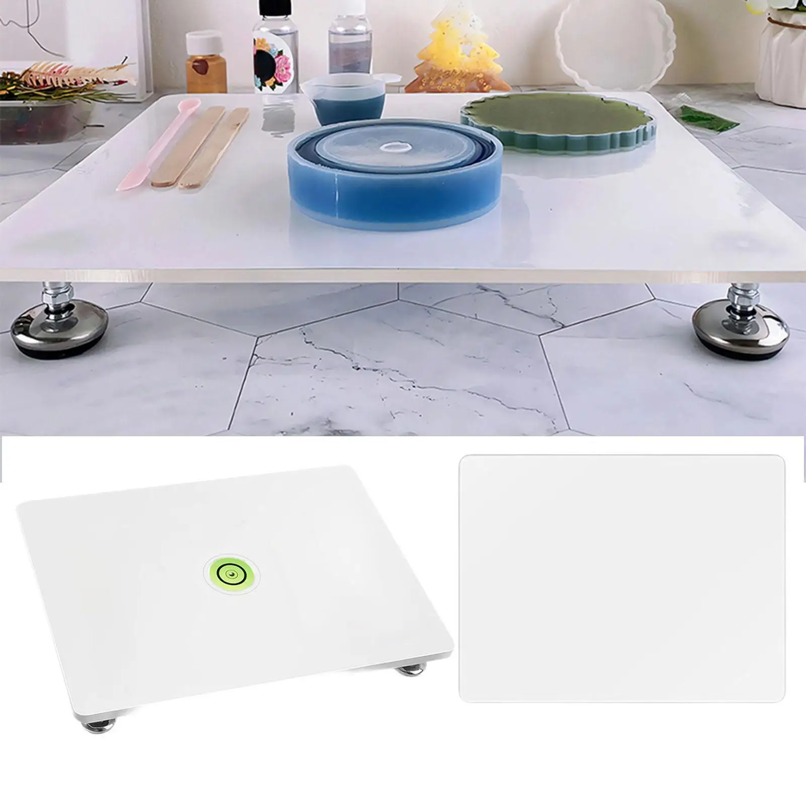 Выравнивающая доска из эпоксидной смолы, акриловый инструмент для заливки, художественные поделки с силиконовым ковриком
Выравнивающая доска из эпоксидной смолы, акриловый инструмент для заливки, художественные поделки с силиконовым ковриком