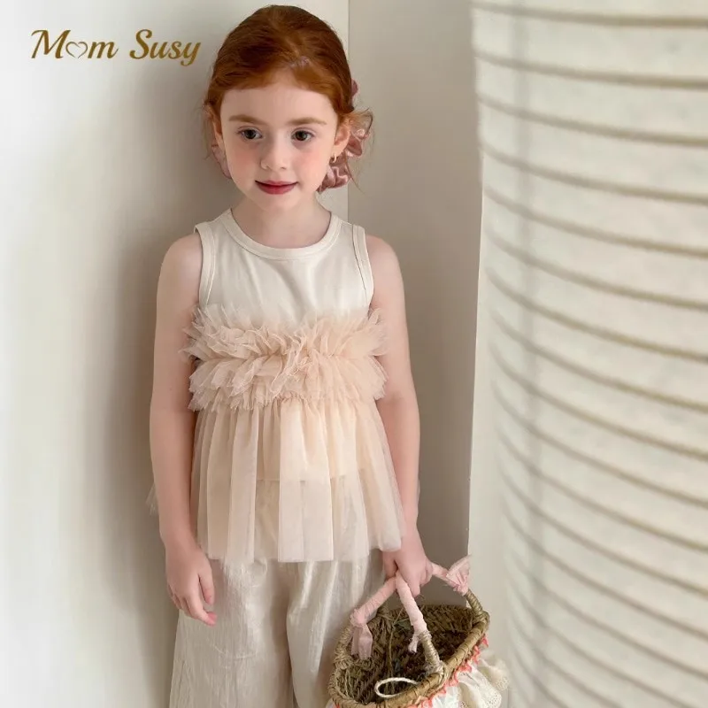 Модная хлопковая футболка-пачка принцессы для маленьких девочек, летний тюлевой жилет без рукавов для малышей и подростков, одежда для малышей, От 1 до 12 лет
Модная хлопковая футболка-пачка принцессы для маленьких девочек, летний тюлевой жилет без рукавов для малышей и подростков, одежда для малышей, От 1 до 12 лет